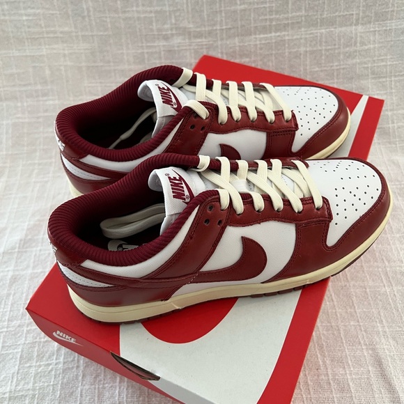 NEW! NIKE DUNK Low Premium women’s dunks • team red/coconut milk/white | SIZE W8 - Picture 13 of 15